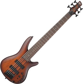 6-string Bassguitar Ibanez SR506A-MHL Mahogany Brown Burst Low Gloss 6-string Bassguitar - 1