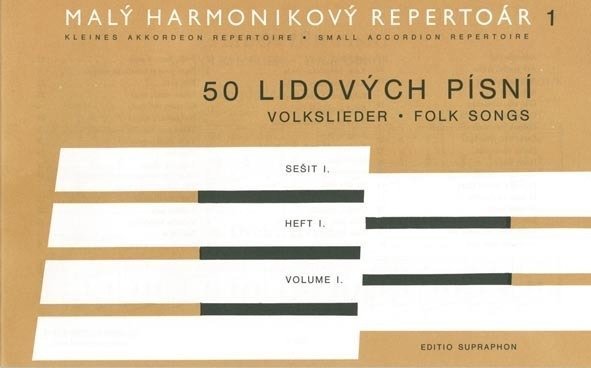 Solo vocal literature Josef Kotík 50 lidových písní 1 Music Book