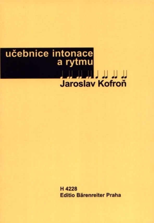 Éducation musicale Jaroslav Kofroň Učebnice intonace a rytmu Partition
