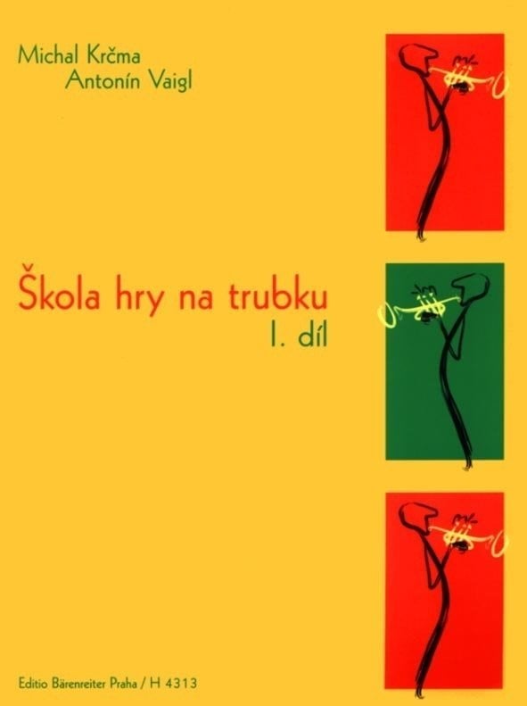 Music sheet for wind instruments Krčma - Vaigl Škola hry na trubku I Music Book