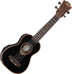Soprano ukulele LAG BABYTKU-118SE Black Soprano ukulele