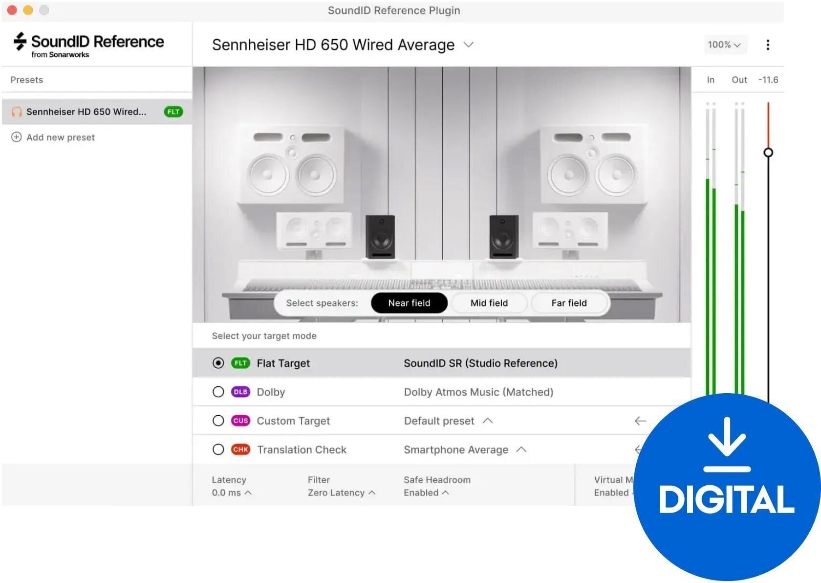 Mastering szoftver Sonarworks SoundID Reference Virtual Monitoring (Digitális termék)