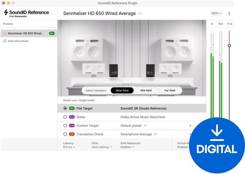 Mastering szoftver Sonarworks SoundID Reference Virtual Monitoring (Digitális termék) - 1