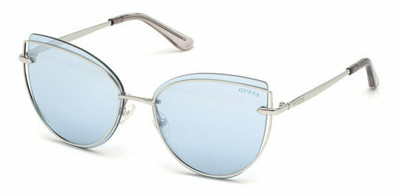 Lifestyle cлънчеви очила Guess GU7617 10X 59 Shiny Light Nickeltin/Blu Mirror - 1