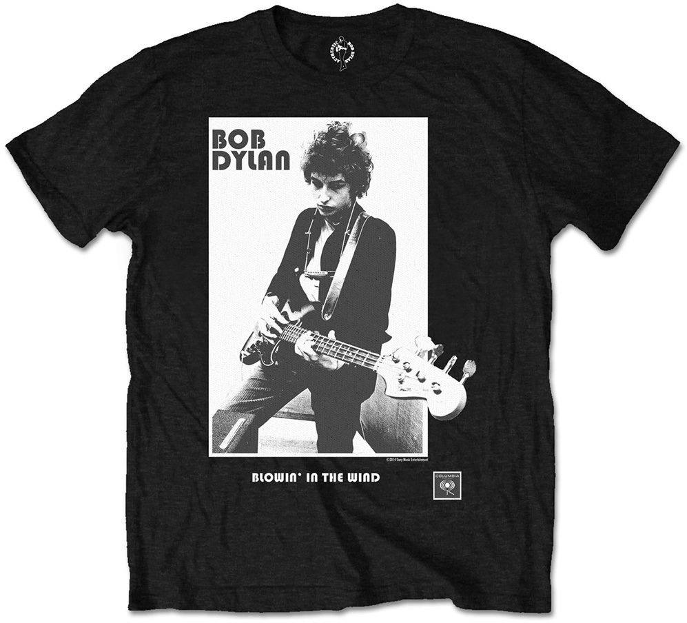 Риза Bob Dylan Риза Mens Blowing In The Wind Мъжки Black XL