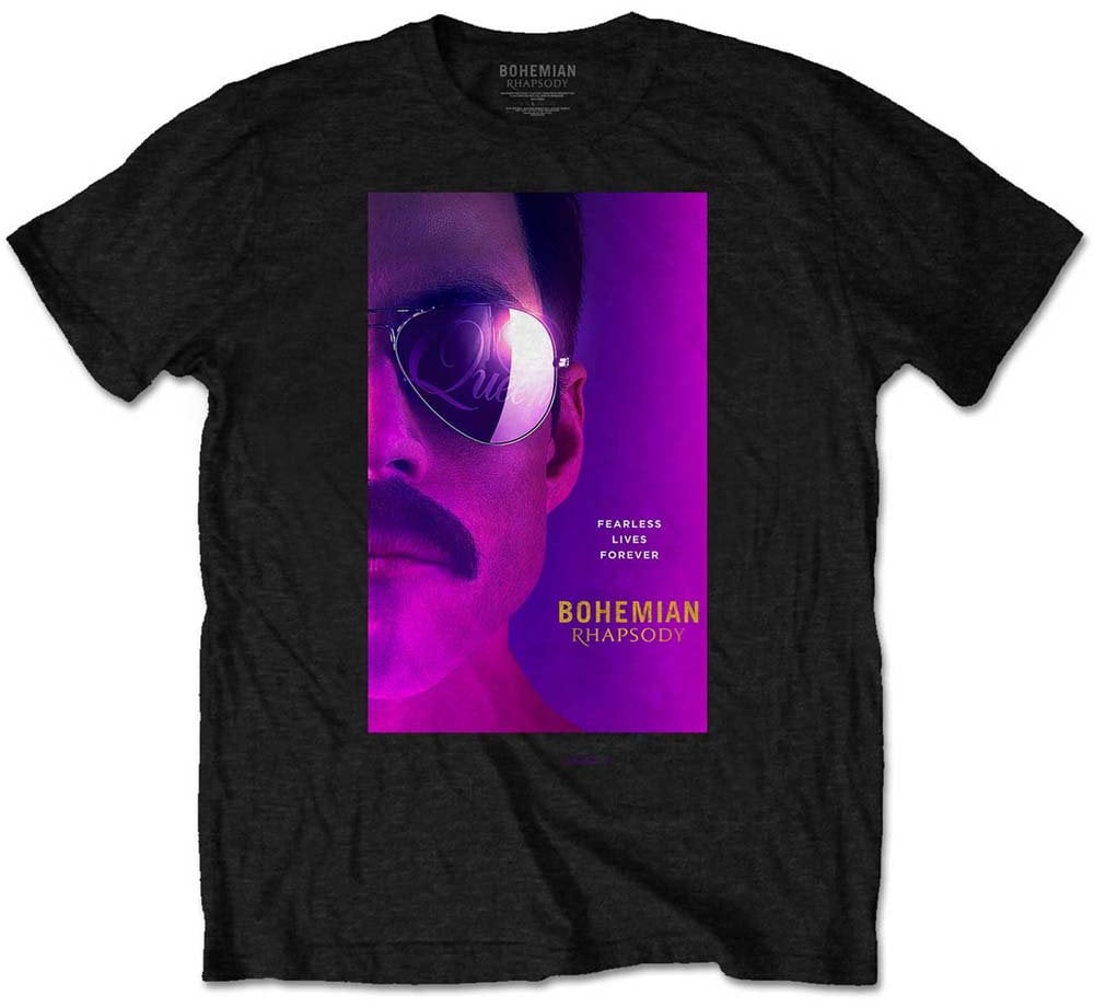 T-shirt Queen T-shirt Freddie Homme Black L