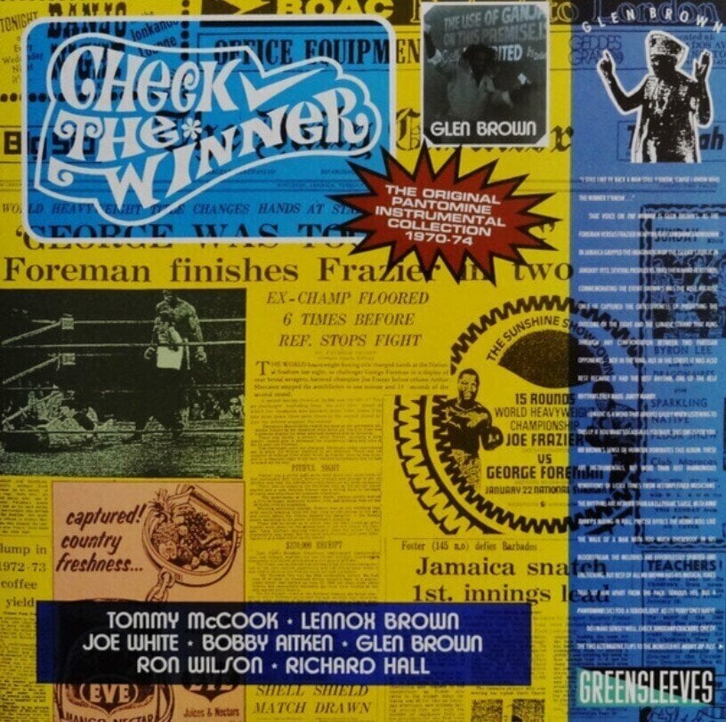 LP ploča Glen Brown - Check The Winner (The Original Pantomine Instrumental Collection 1970-74) (Reissue) (LP)