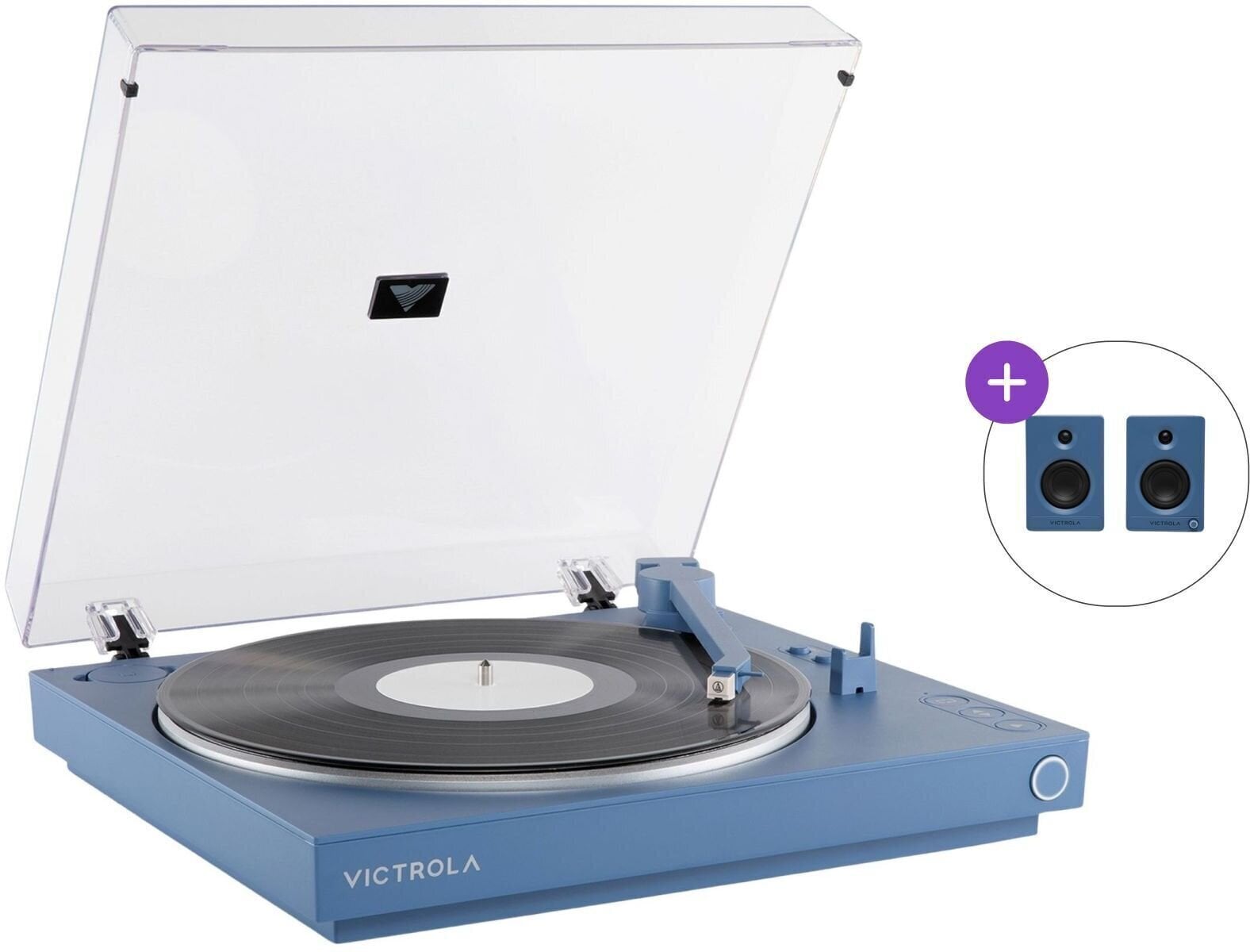 Abspielgerät Victrola VPT-800 SET Blue Abspielgerät