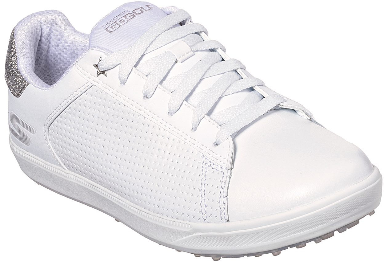 Pantofi de golf pentru femei Skechers GO GOLF Drive Alb-Argintiu 37