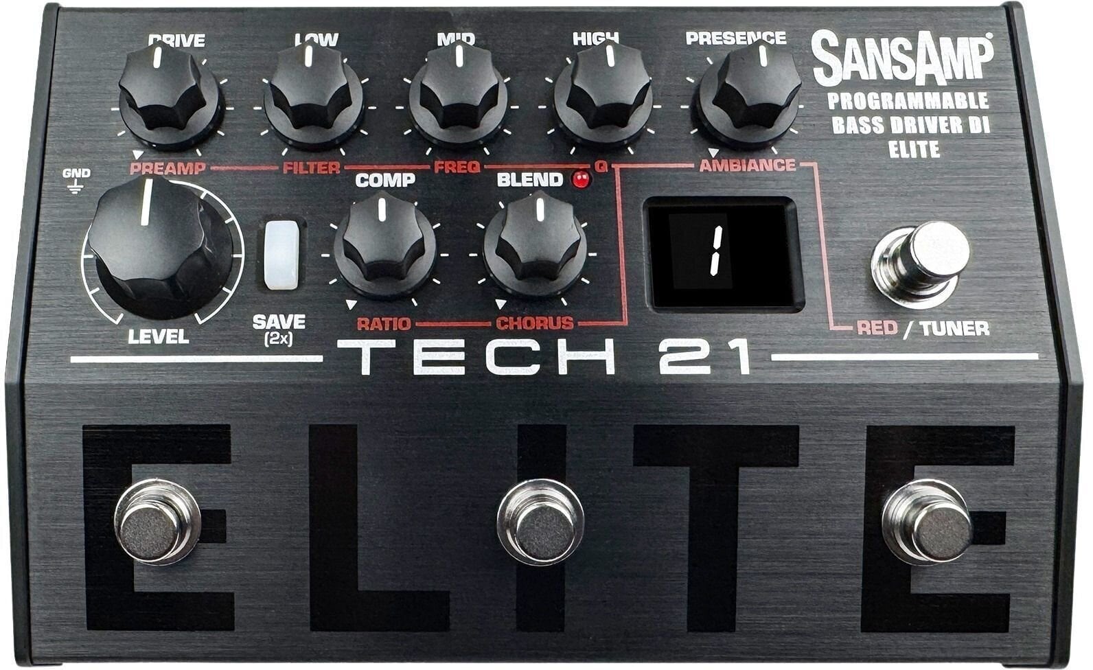 Προενισχυτής Μπάσο Κιθάρας Tech 21 SansAmp Bass Driver Programmable ELITE Προενισχυτής Μπάσο Κιθάρας