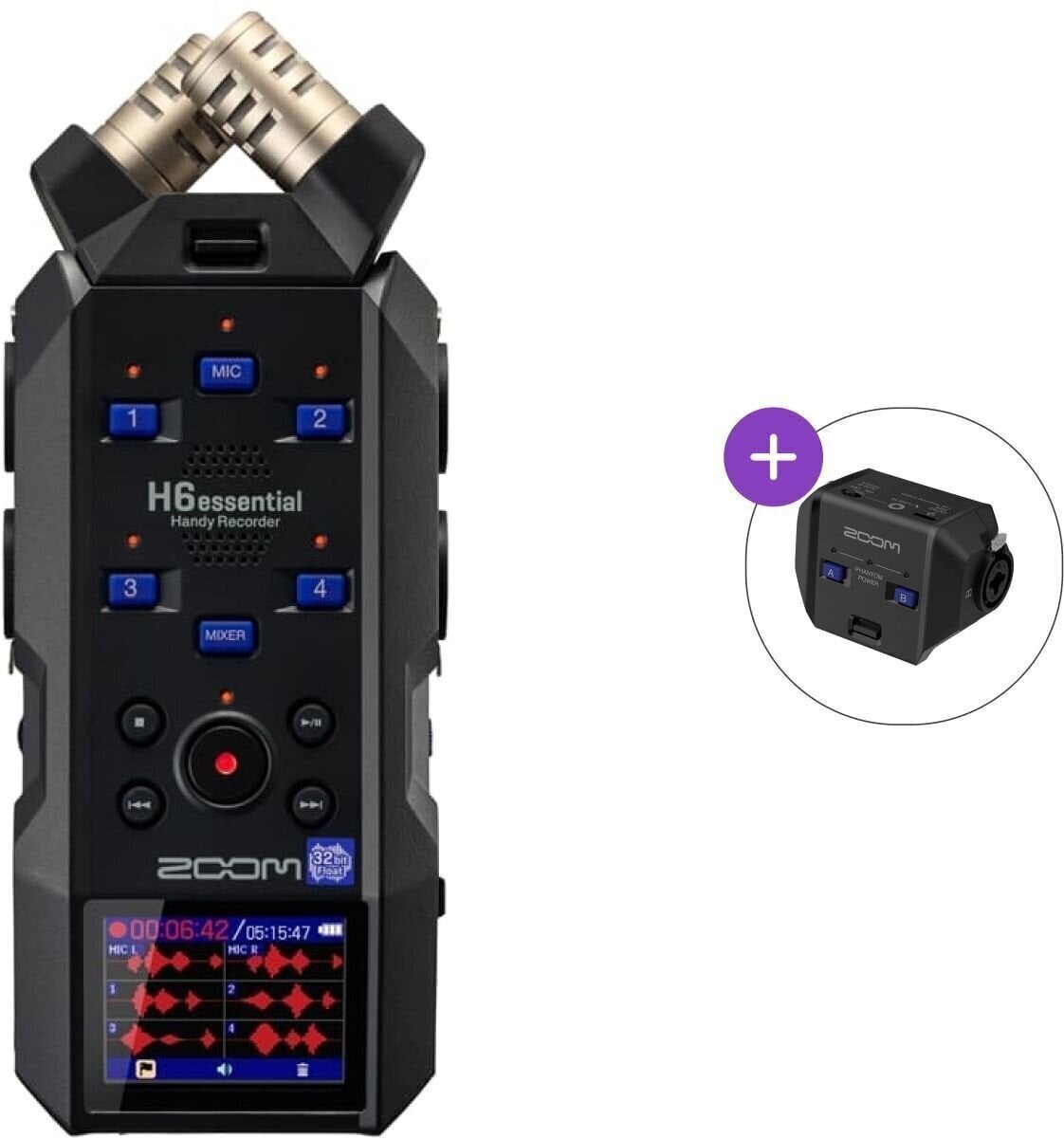 Registratore portatile Zoom H6essential + EXH-6e SET Registratore portatile