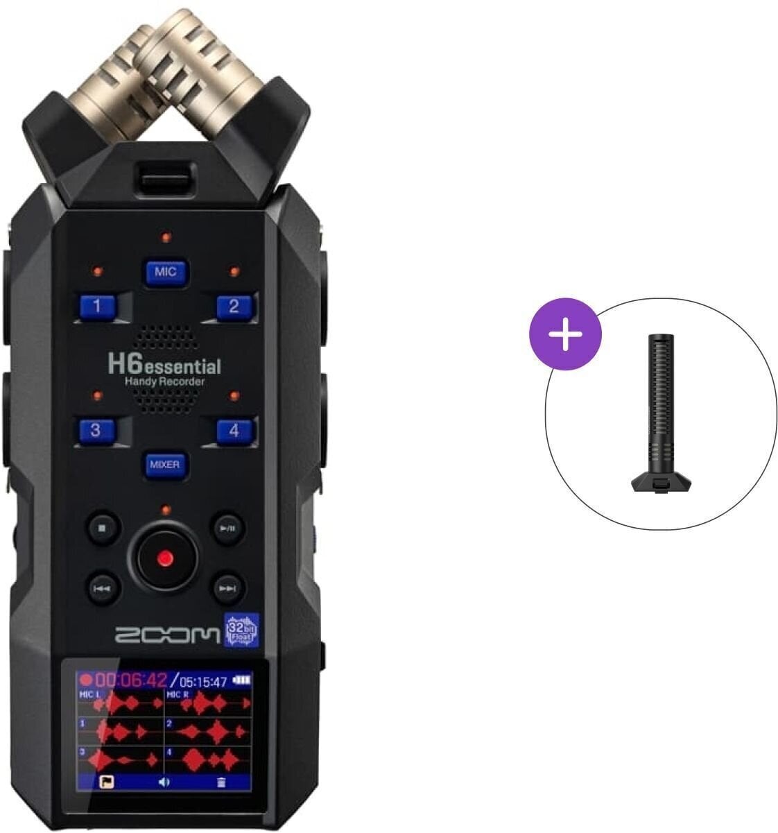 Prenosivi digitalni snimač Zoom H6essential + SSH-6e SET Prenosivi digitalni snimač