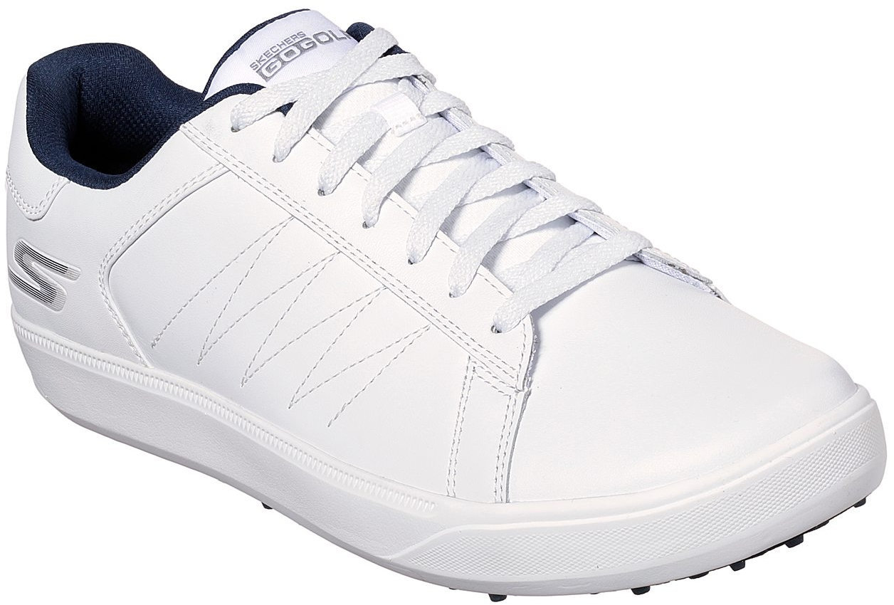Chaussures de golf pour hommes Skechers GO GOLF Drive 4 Blanc-Navy 45,5