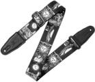 Levy's Clairvoyant Tarot Black/White Tekstilni kaiš za gitaru