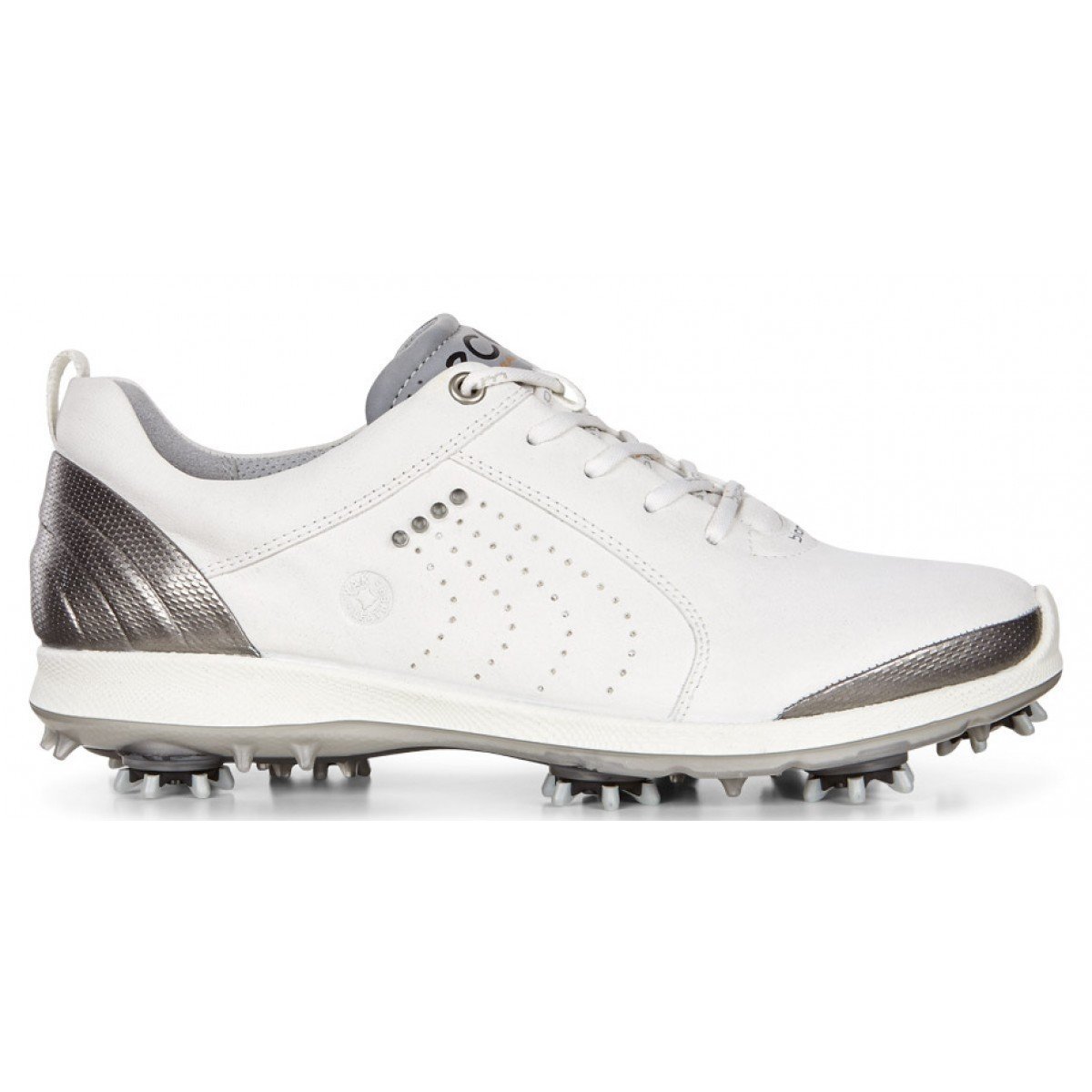 Golfskor för dam Ecco Biom G2 2.0 White/Buffed Silver 38