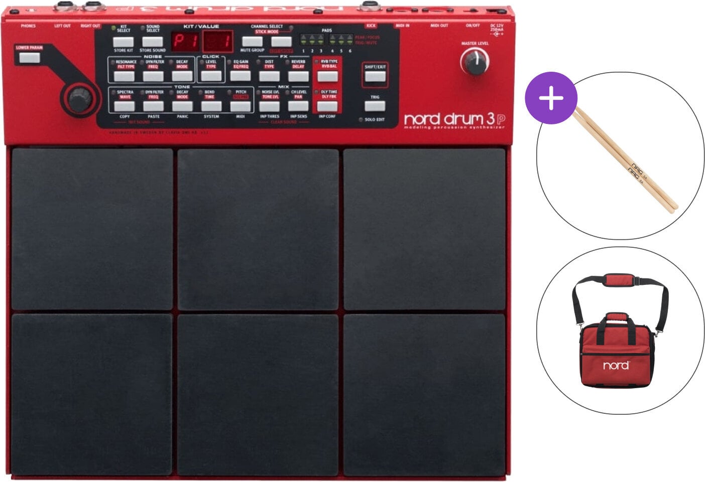 E-Drum Pad NORD Drum 3P Standard SET E-Drum Pad