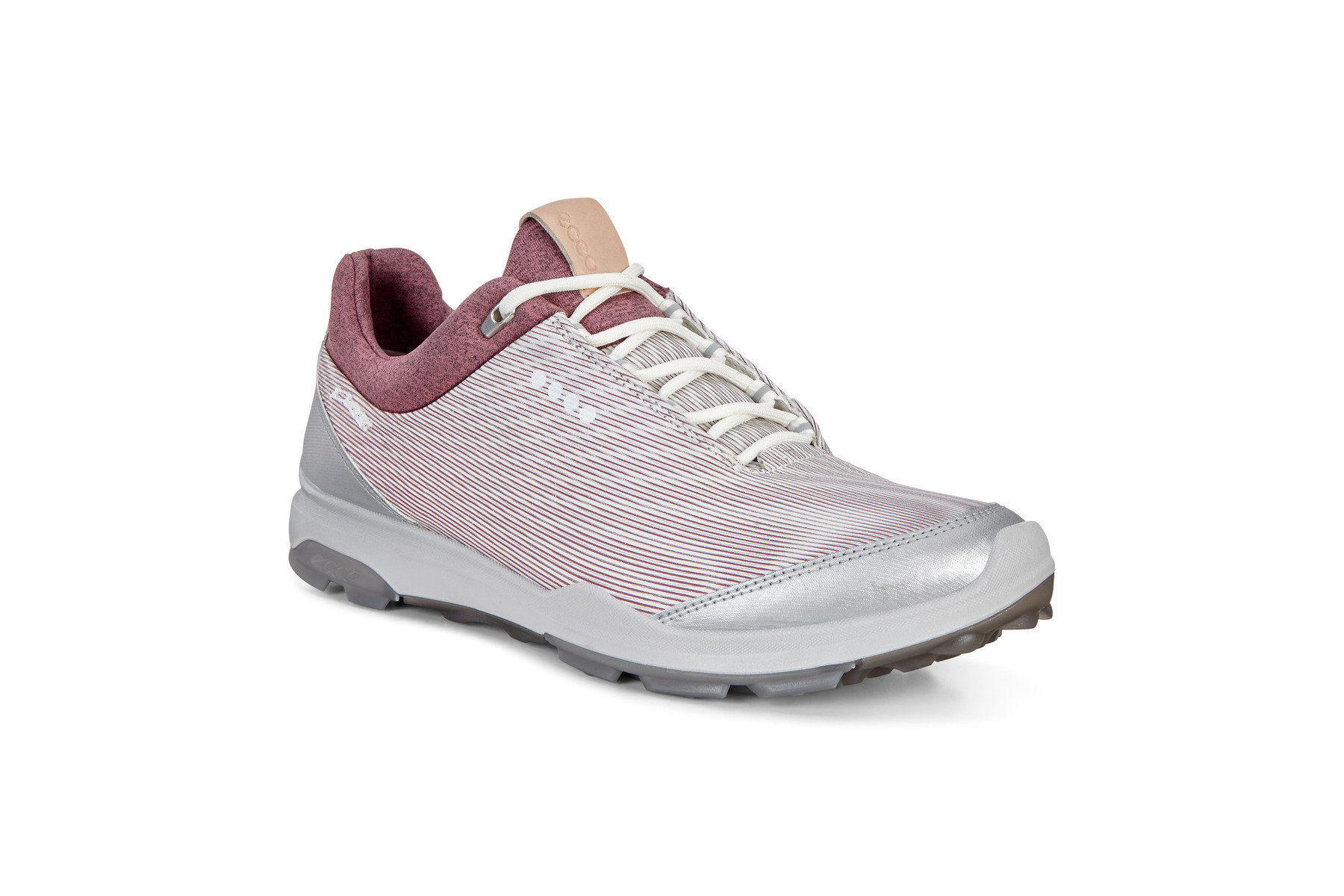 Chaussures de golf pour femmes Ecco Biom Hybrid 3 Womens Golf Shoes White/Black Transparent 38