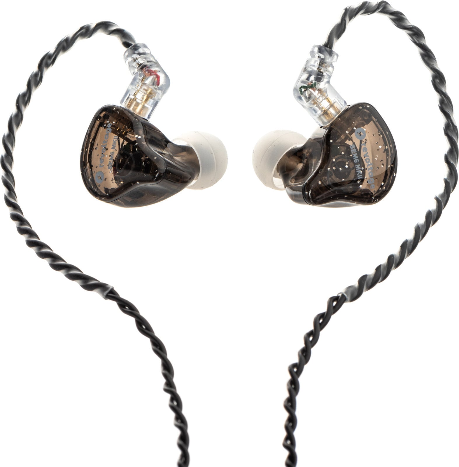 Auscultadores à volta do ouvido Revoltage SEM6D Transparent Brown Auscultadores à volta do ouvido