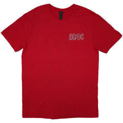 T-shirt AC/DC Mini Logo / Lock Up Your Daughters Red XL T-shirt