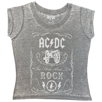 Tricou AC/DC Cannon Swig Gri cărbune 2XL Damă Tricou - 1
