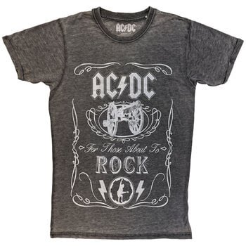 Tričko AC/DC Cannon Swig Charcoal Grey L Tričko - 1
