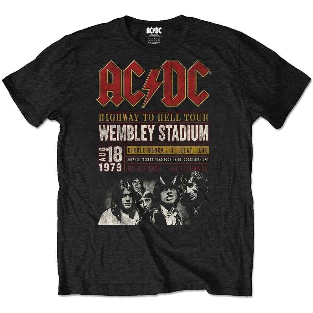 T-Shirt AC/DC Wembley '79 Black 2XL T-Shirt
