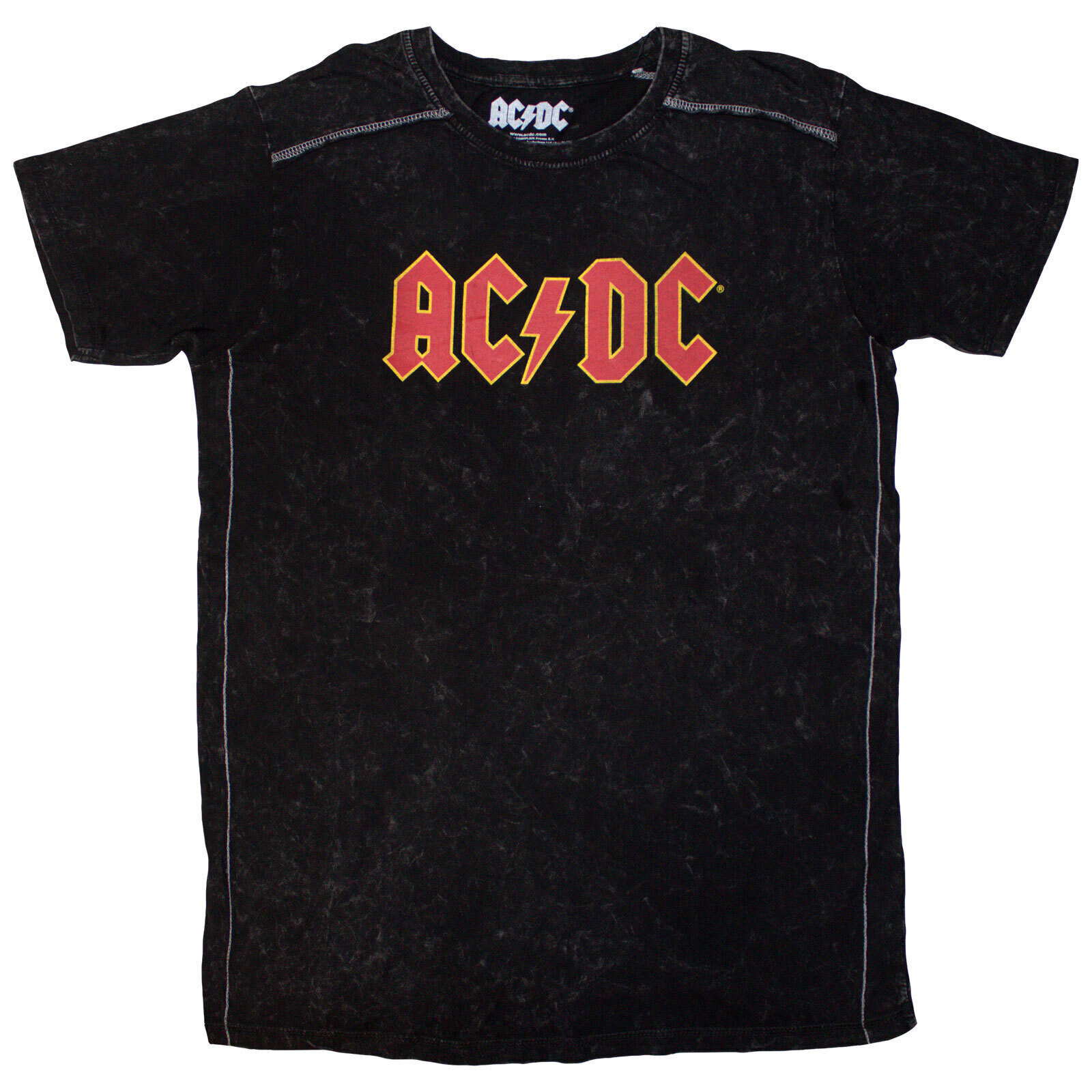 Marškinėliai AC/DC Logo Wash Black M Marškinėliai