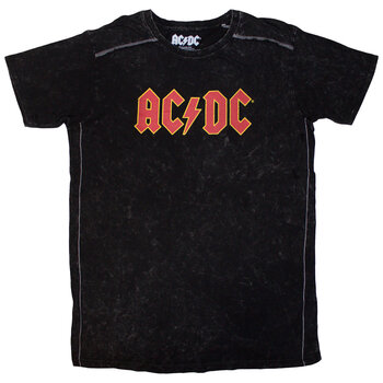 Marškinėliai AC/DC Logo Wash Black M Marškinėliai - 1