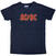 Риза AC/DC Logo Wash Navy Blue M Риза