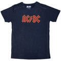 AC/DC Logo Wash Navy Blue M Marškinėliai