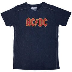 T-shirt AC/DC Logo Wash Navy Blue 2XL T-shirt