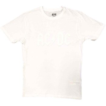 T-shirt AC/DC Logo Hi-Build White XL T-shirt - 1