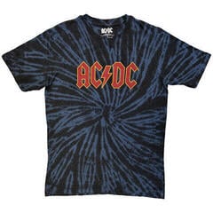 Tricou AC/DC Logo Wash Dip-Dye On Black L Tricou