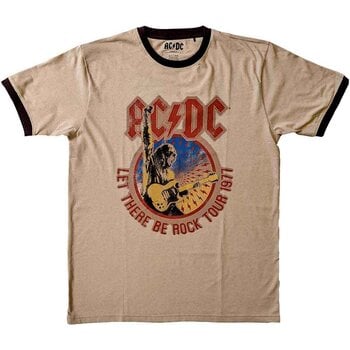 T-Shirt AC/DC Let There Be Rock Tour '77 Sand L T-Shirt - 1