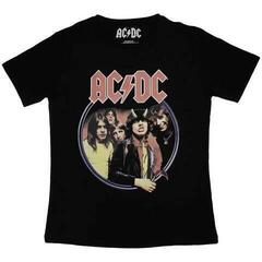 Skjorte AC/DC Highway To Hell Circle Black XL Dame Skjorte