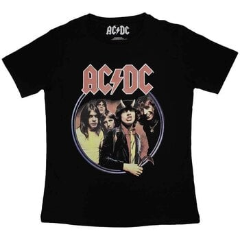 Skjorte AC/DC Highway To Hell Circle Black XL Dame Skjorte - 1