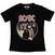 Skjorte AC/DC Highway To Hell Circle Black 2XL Dame Skjorte
