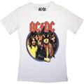AC/DC Highway To Hell Circle White M Ladies T-Shirt