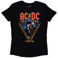 AC/DC Angus Triangle PWR-UP EU Tour '24 Black S Ladies T-Shirt