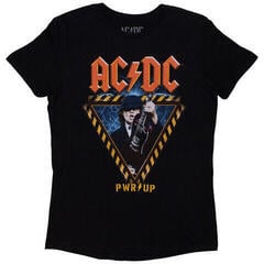 T-särk AC/DC Angus Triangle PWR-UP EU Tour '24 Black XL Naiste T-särk