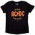 Skjorte AC/DC High Voltage RnR Black L Dame Skjorte