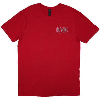 Marškinėliai AC/DC Mini Logo / Lock Up Your Daughters Red 3XL Marškinėliai - 1