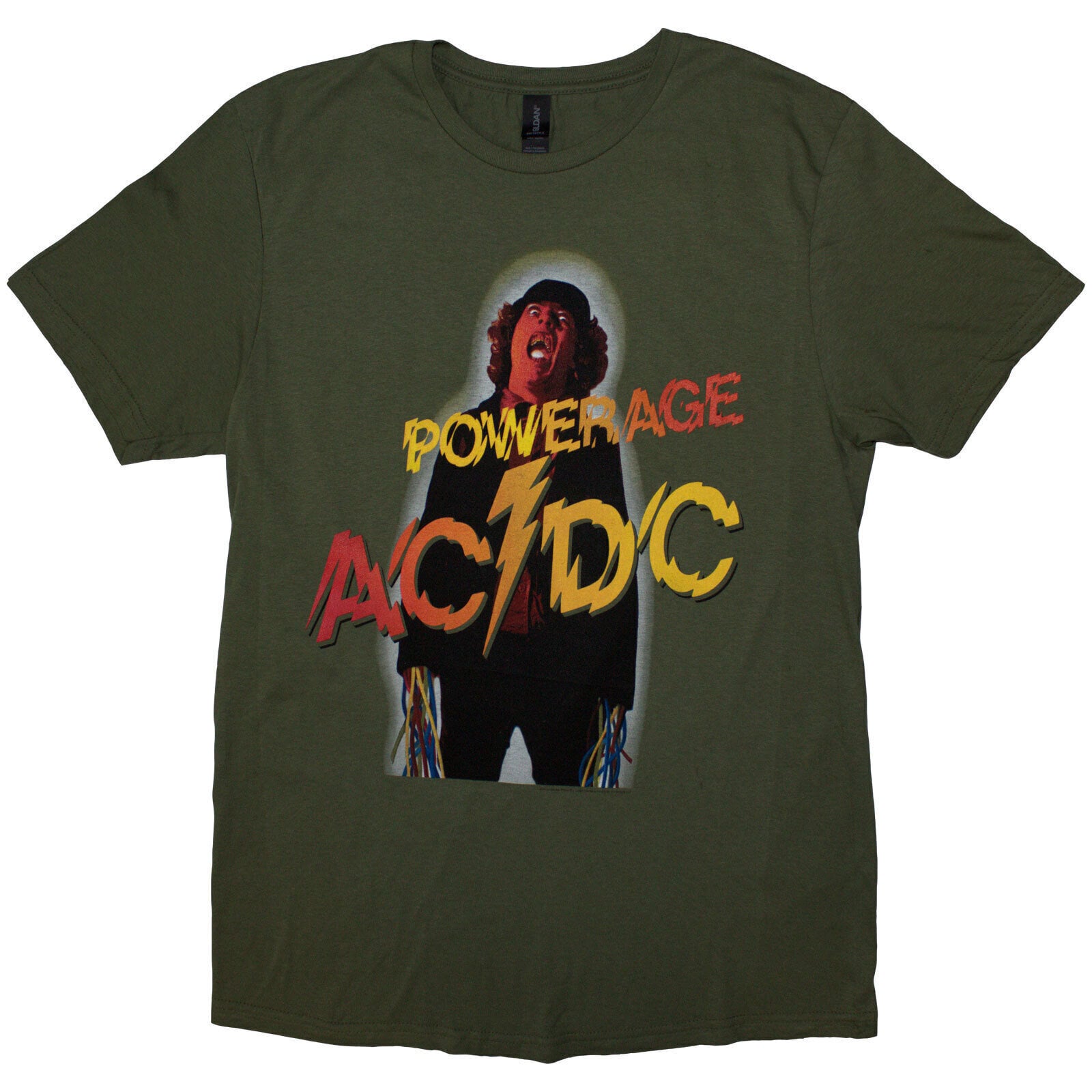 Tricou AC/DC Powerage Verde Khaki 3XL Tricou