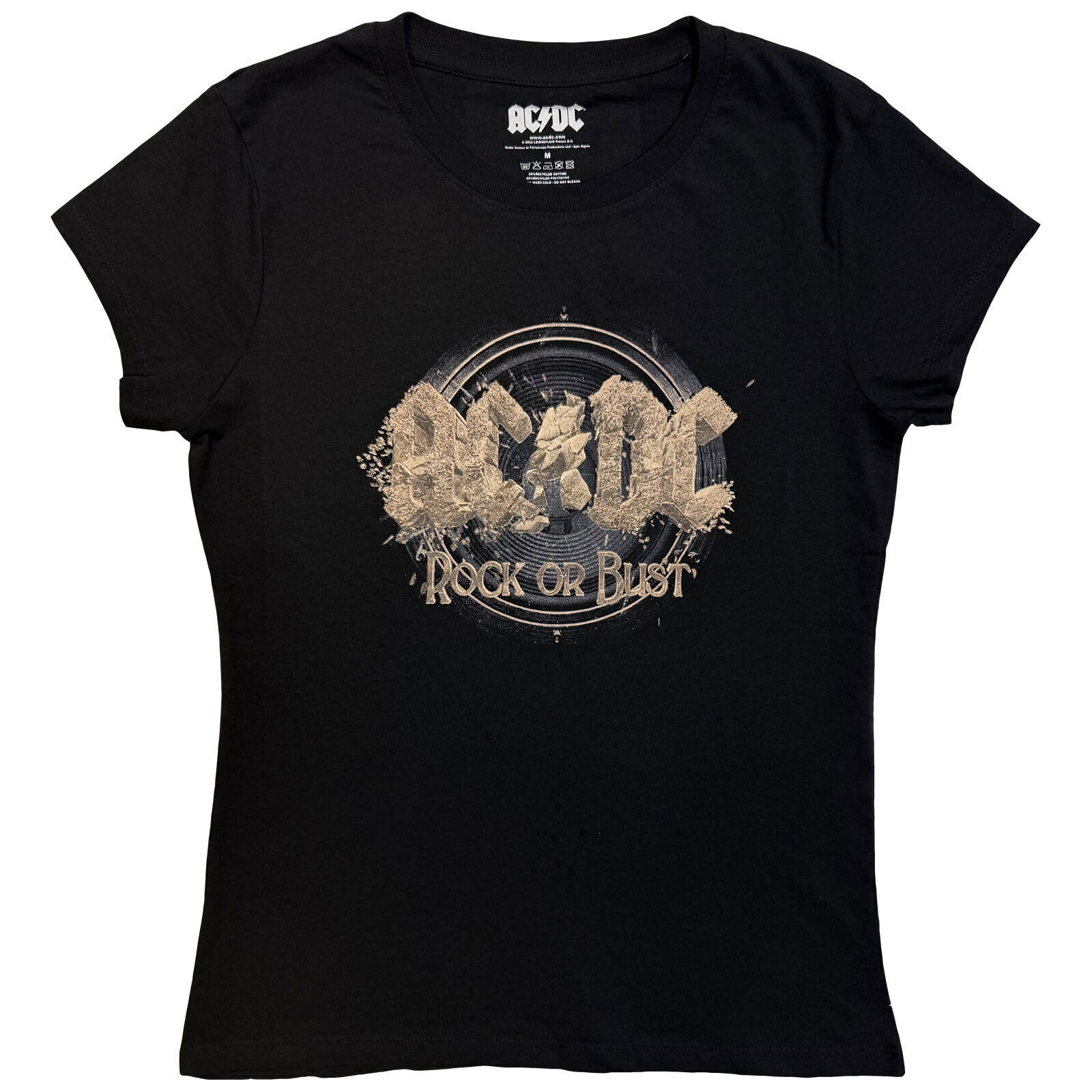 Tricou AC/DC Rock or Bust Black L Damă Tricou