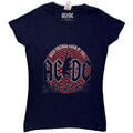 AC/DC Hard As Rock Navy Blue L Ženske Košulja