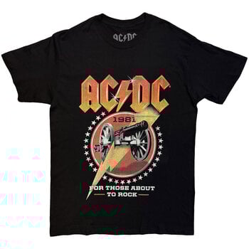 Camiseta de manga corta AC/DC For Those About To Rock 81 Black XL Camiseta de manga corta - 1