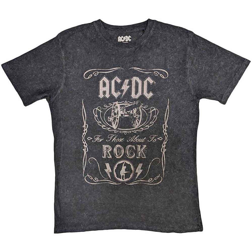T-särk AC/DC Cannon Swig Wash Collection Dip-Dye On Black L T-särk
