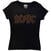 T-shirt AC/DC Full Colour Logo Black XL Femme T-shirt