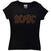 T-shirt AC/DC Full Colour Logo Black 2XL Feminino T-shirt