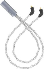 Kabel za slušalice Dekoni Audio Ensemble USB-C Silver 52" Braided MMCX IEM Kabel za slušalice